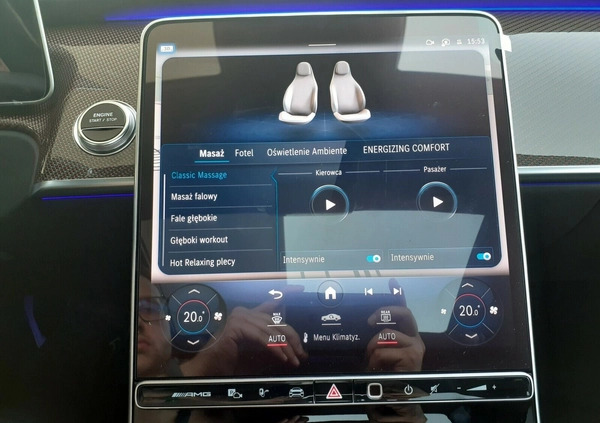 Mercedes-Benz Klasa S cena 1149999 przebieg: 11852, rok produkcji 2023 z Pruszcz Gdański małe 781